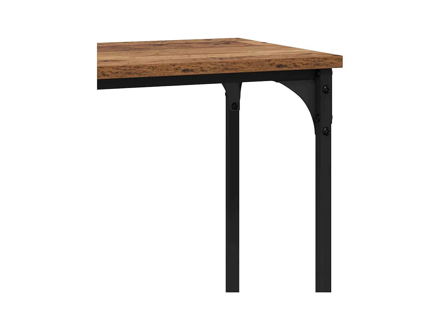 Mesa Consola con estante Madera vieja 75 x 30.5 x 75 cm