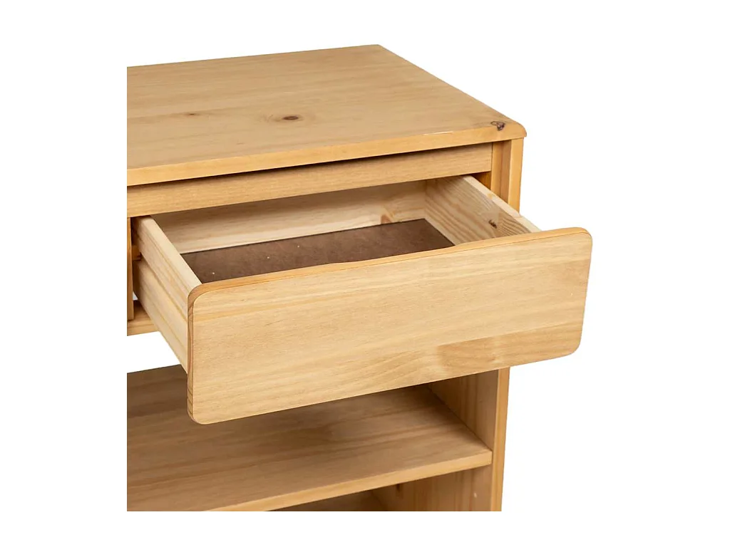 Mesa consola SAUDA madera maciza de pino roble 89,5x36,5x73 cm