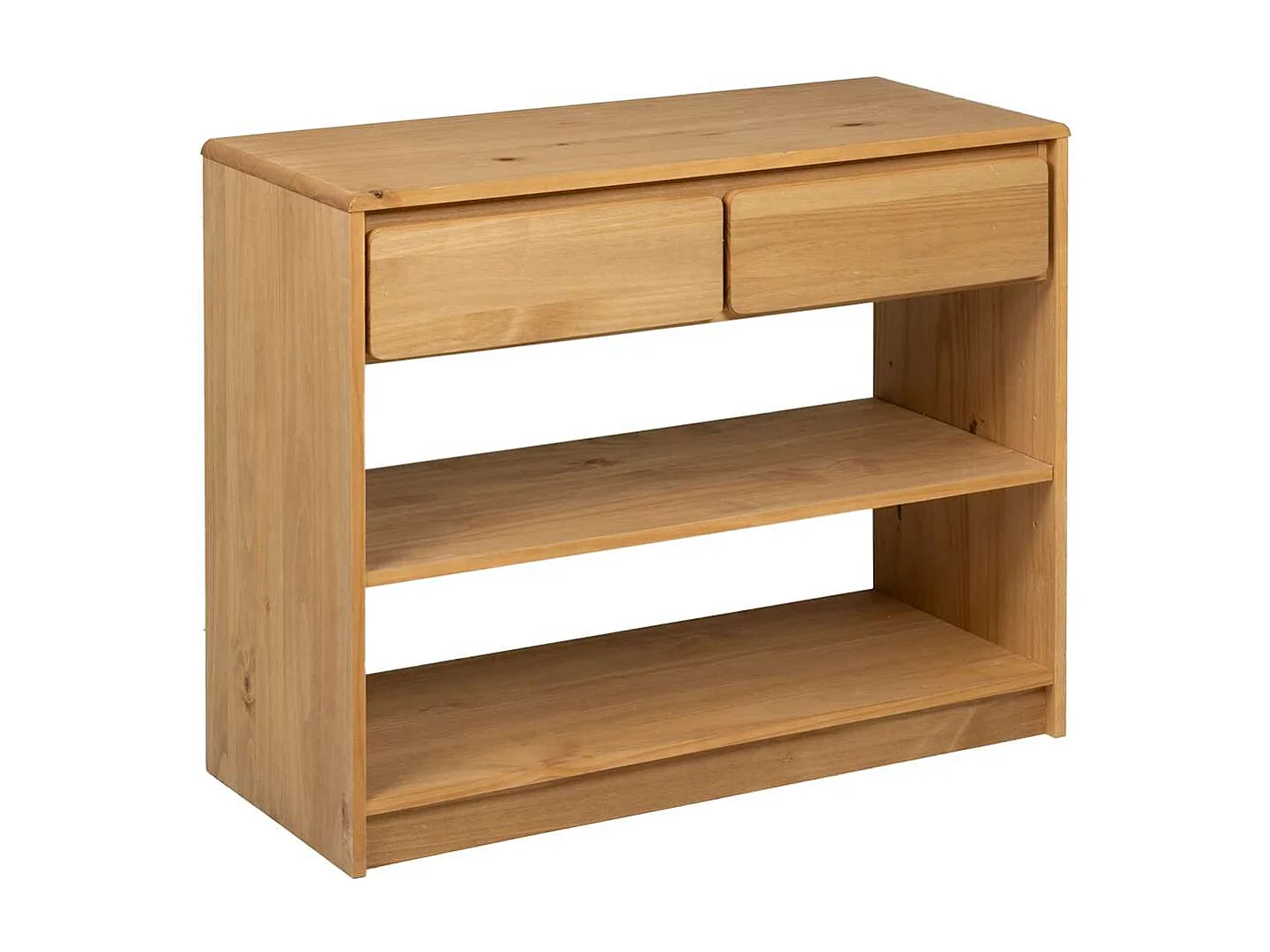 Table console SAUDA chêne 89,5x36,5x73 cm bois de pin massif