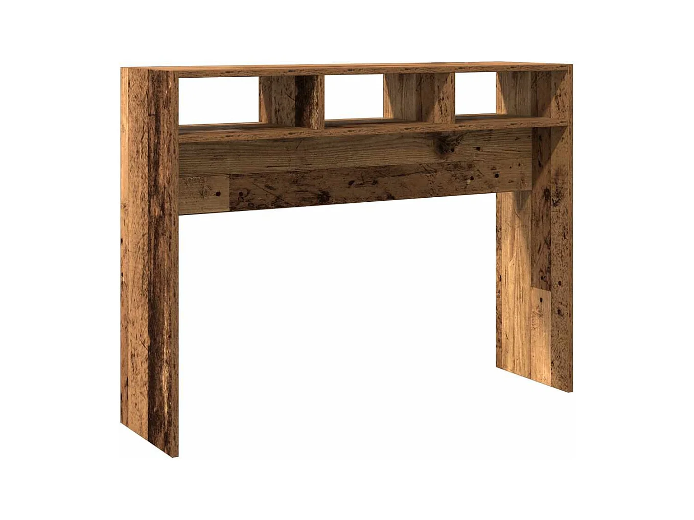 Table console vieux bois 105x30x80 cm bois d'ingénierie