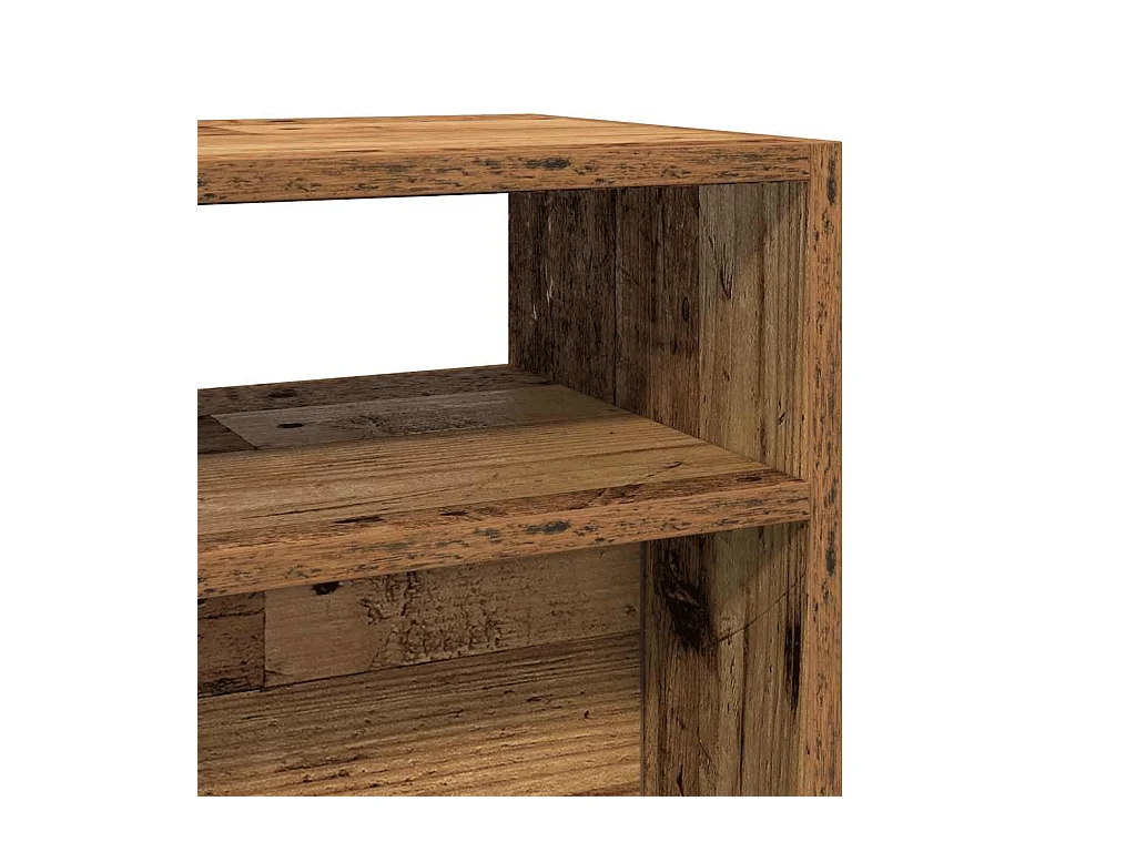 Table console vieux bois 105x30x80 cm bois d'ingénierie