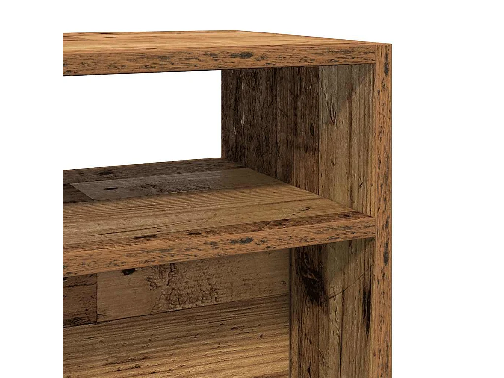 Table console vieux bois 105x30x80 cm bois d'ingénierie