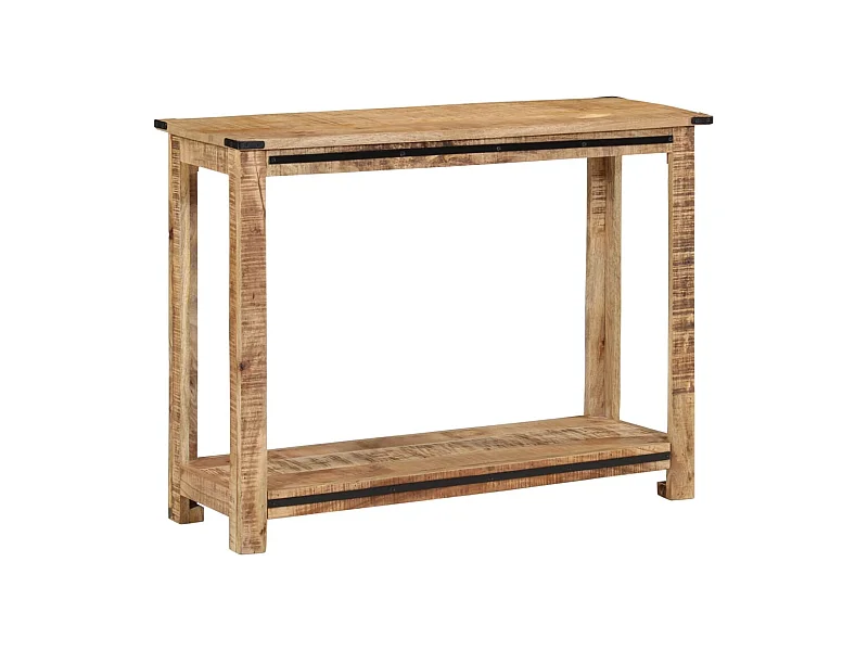 Mesa consola de madera maciza de mango 100x35x75 cm