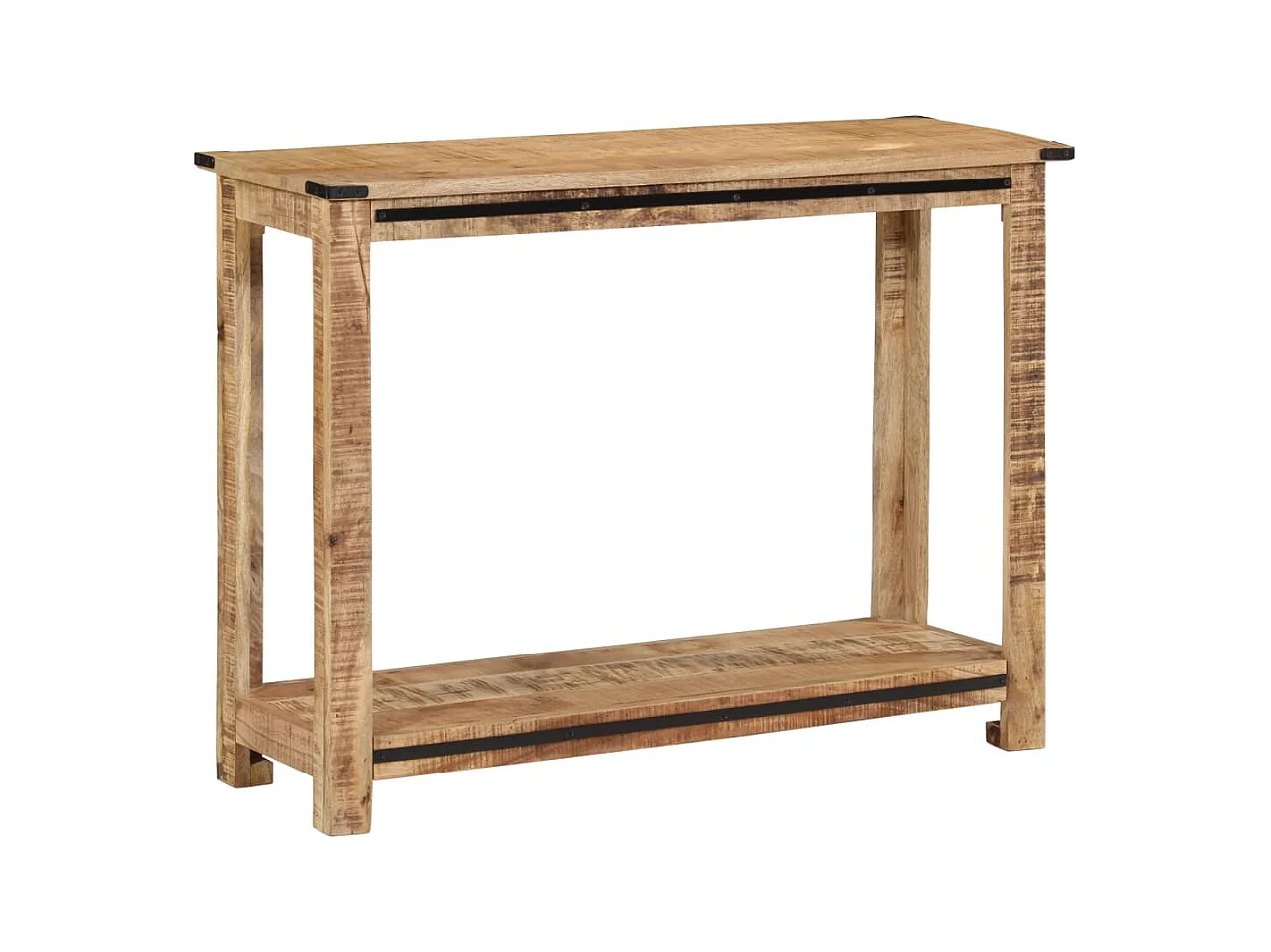 Mesa consola de madera maciza de mango 100x35x75 cm