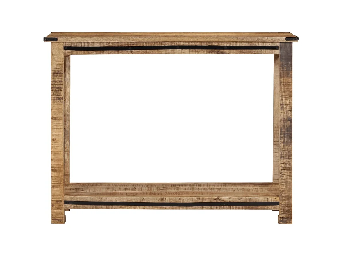 Mesa consola de madera maciza de mango 100x35x75 cm