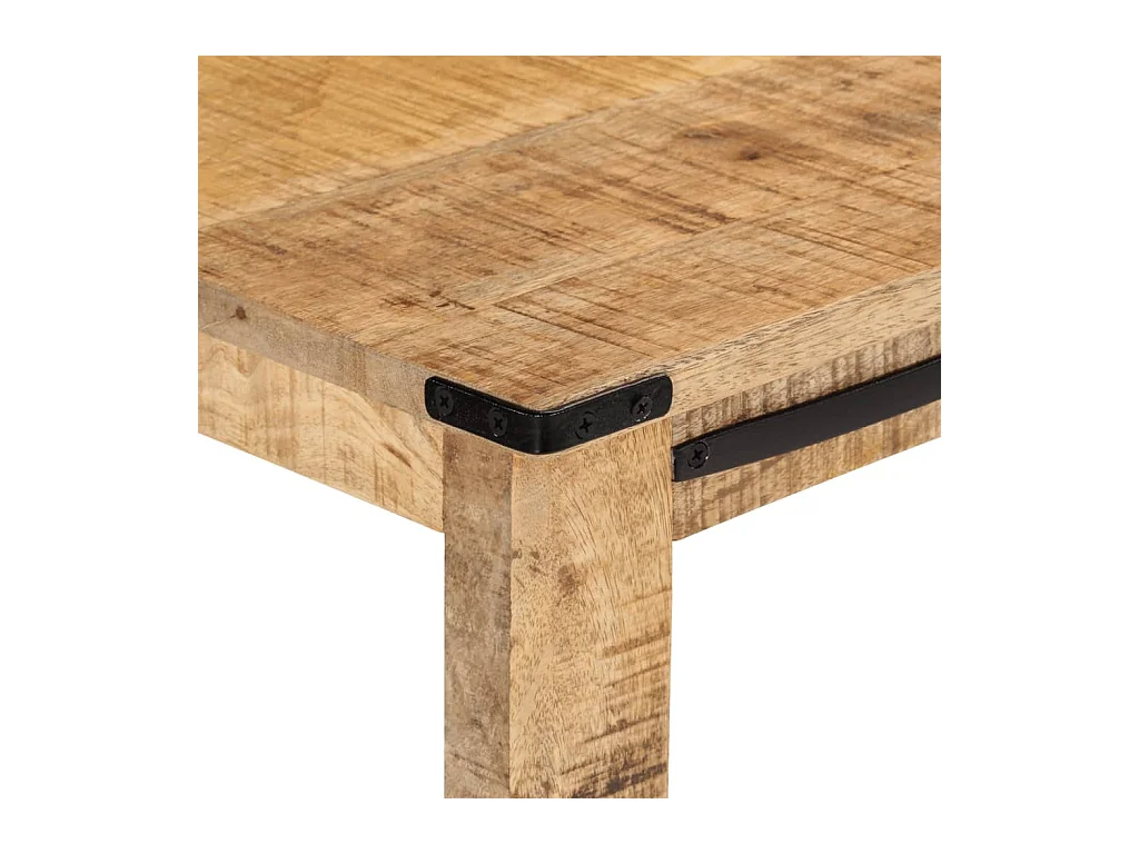 Mesa consola de madera maciza de mango 100x35x75 cm