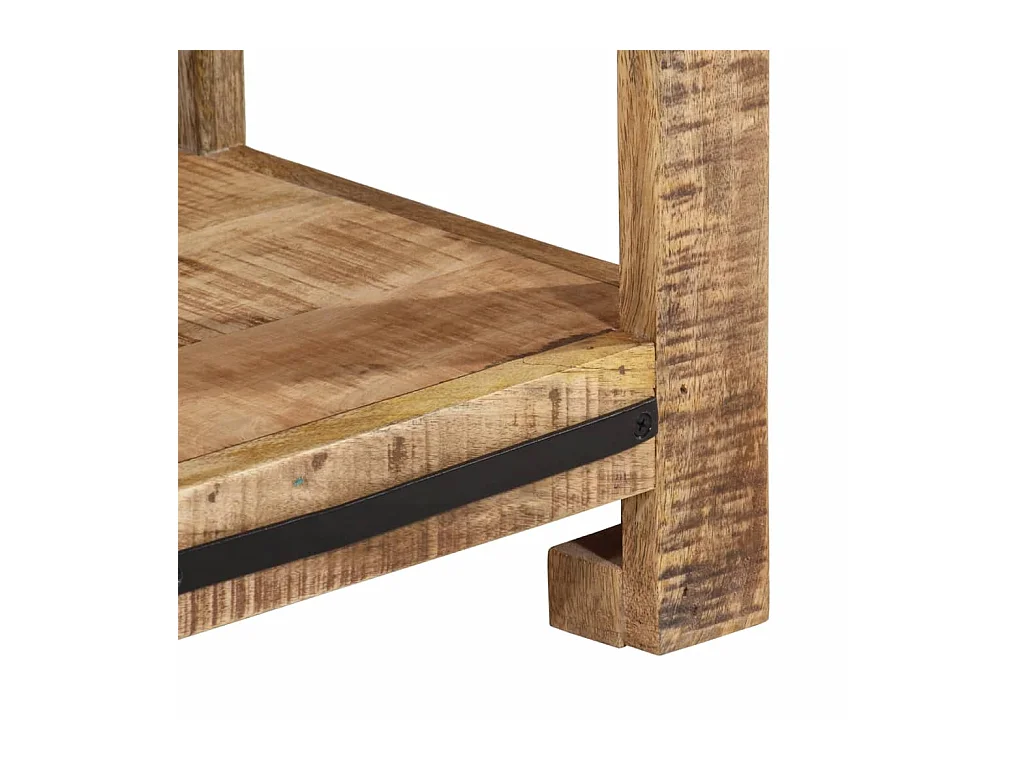 Mesa consola de madera maciza de mango 100x35x75 cm