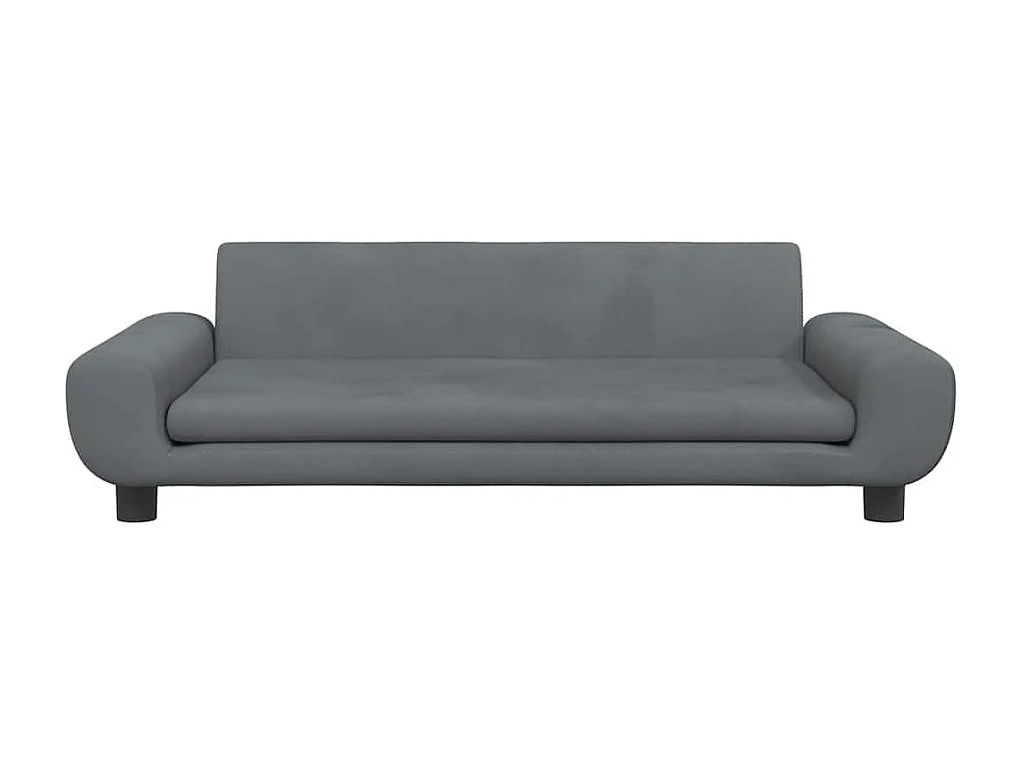 Hondenmand 100x54x33 cm fluweel donkergrijs