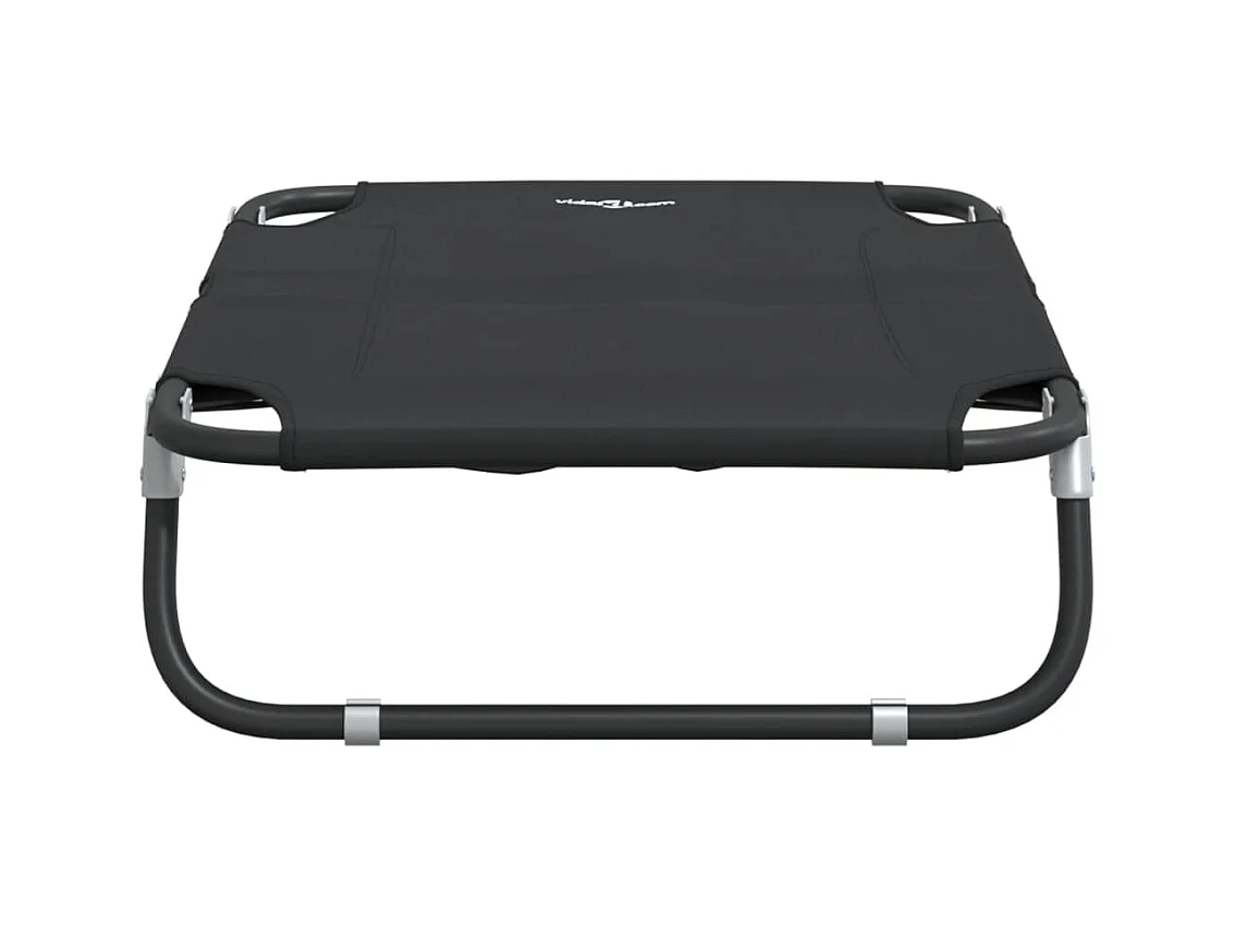 Cama para perros plegable tela oxford y acero gris antracita