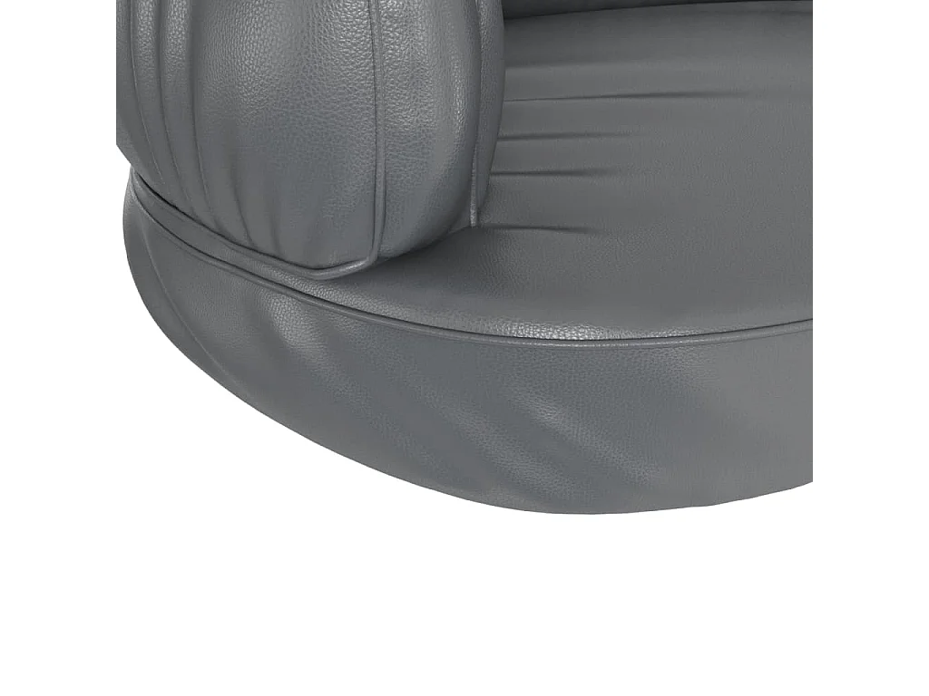 Lit pour chien ergonomique Mousse Gris 60x42 cm Similicuir
