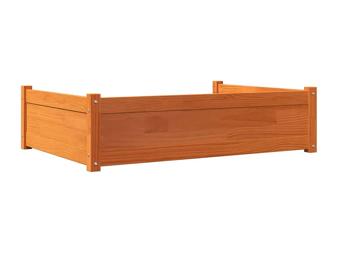 Cama para cães 105,5x75,5x28 cm madeira de pinho castanho mel