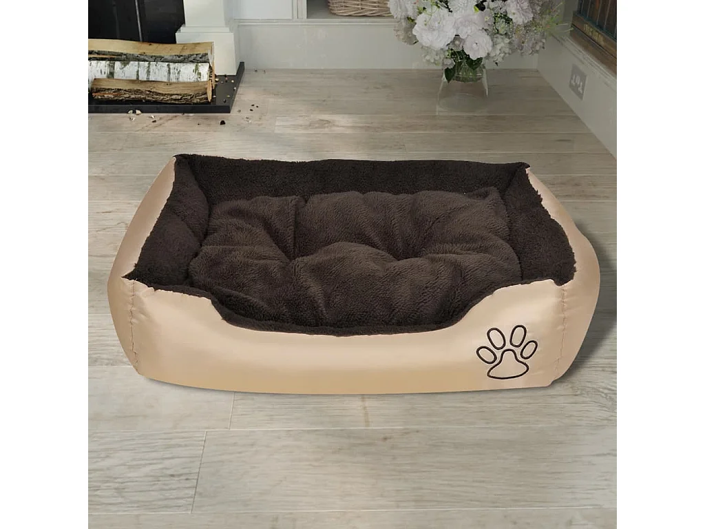 Lit pour chiens Beige et marron XXL