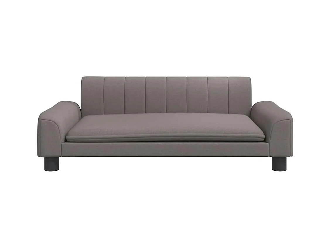 Cama para cães 90x53x30 cm tecido cinzento-acastanhado