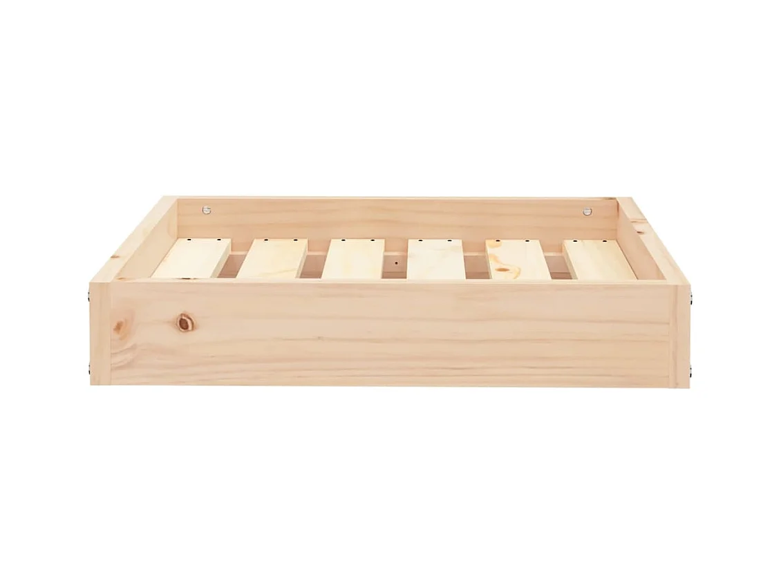 Cama para cães 51,5x44x9 cm madeira de pinho maciça