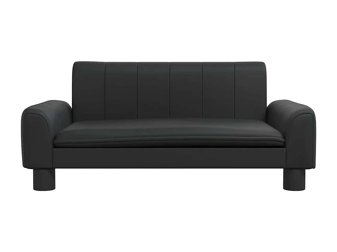 Lit pour chien noir 70x45x30 cm similicuir