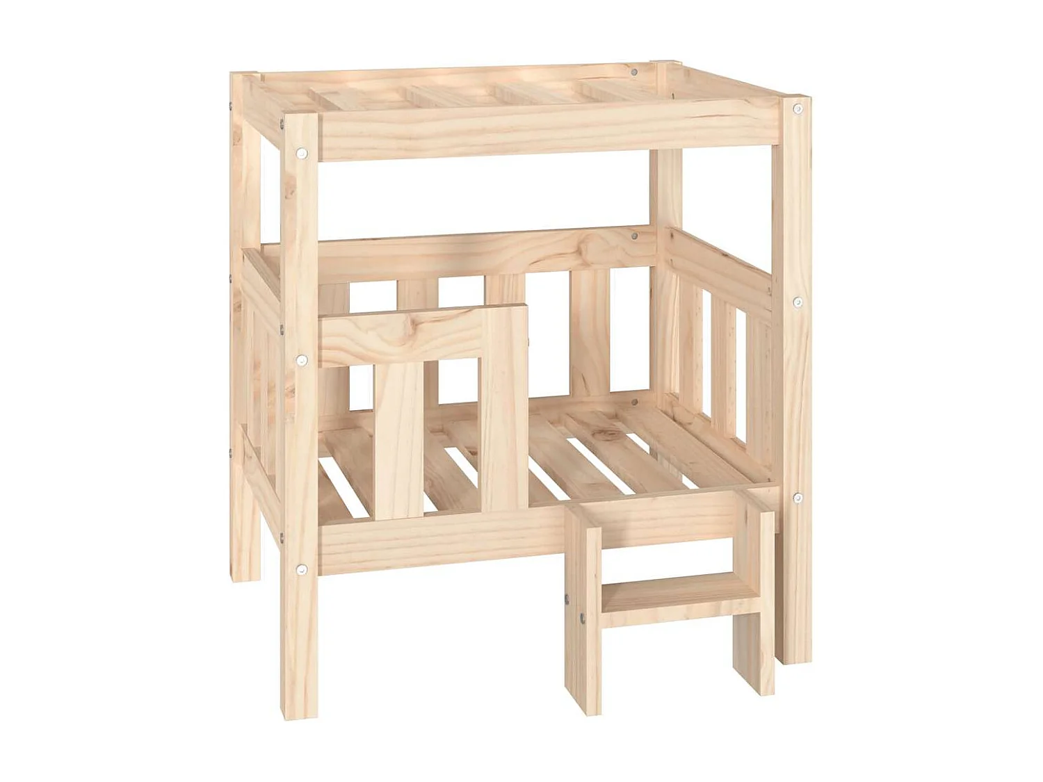 Lit pour chien 65,5x50,5x70 cm Bois de pin solide