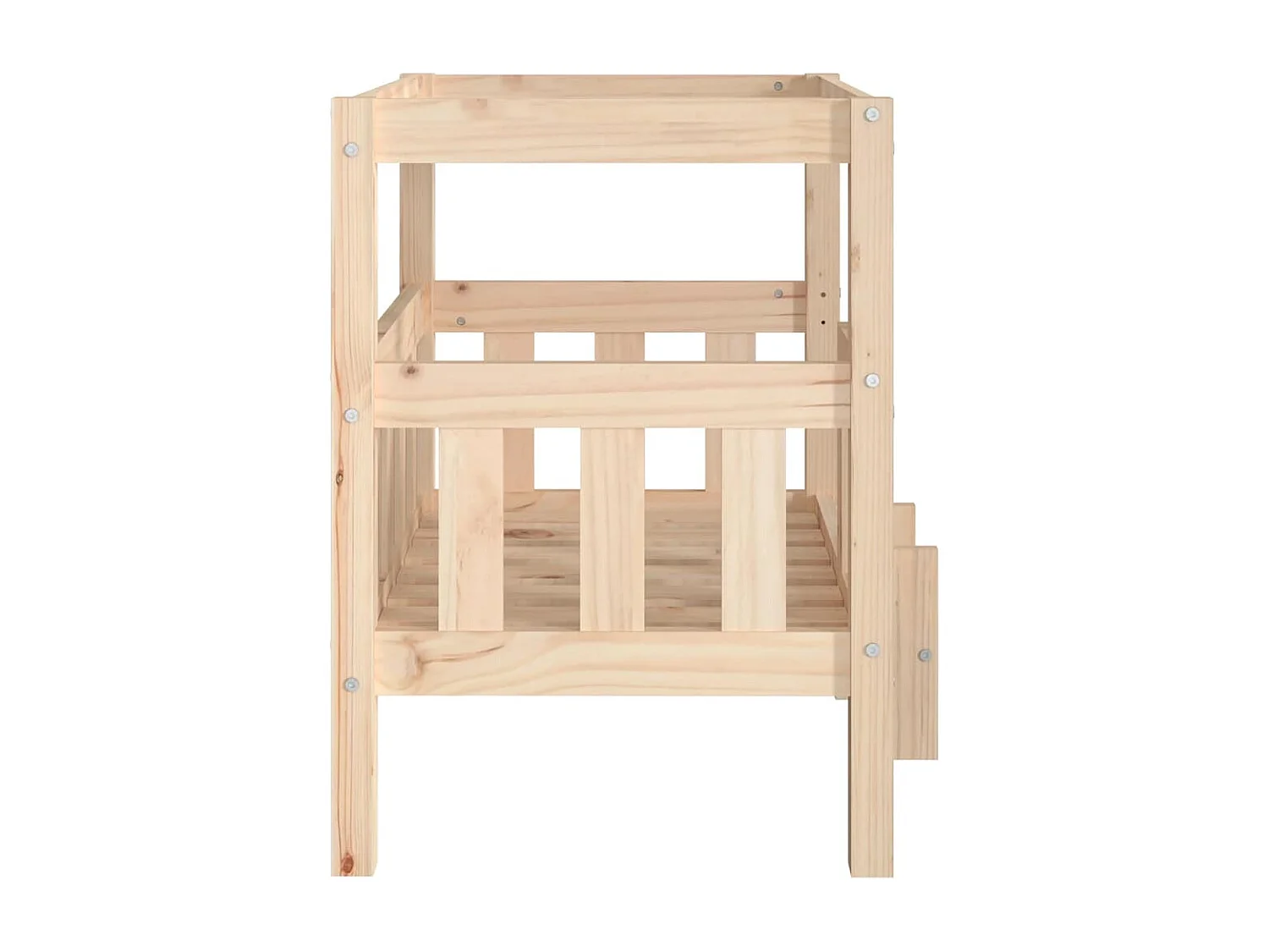 Lit pour chien 65,5x50,5x70 cm Bois de pin solide