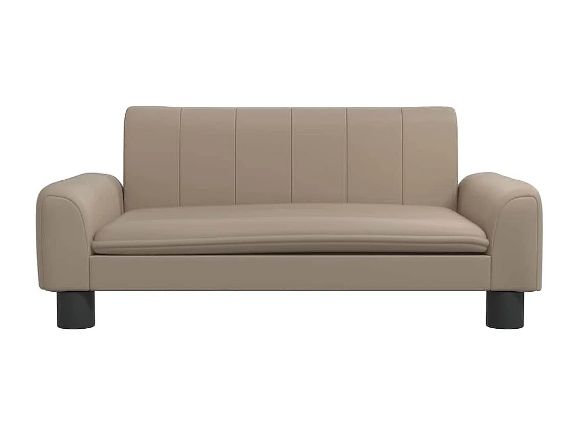 Lit pour chien cappuccino 70x45x30 cm similicuir