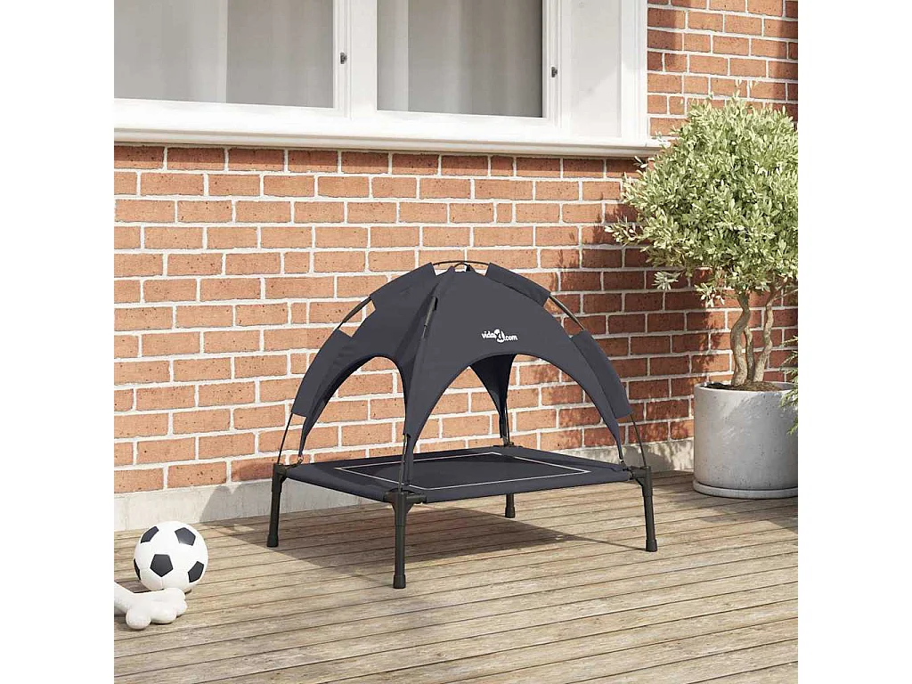 Lit pour Chien Noir s Acier