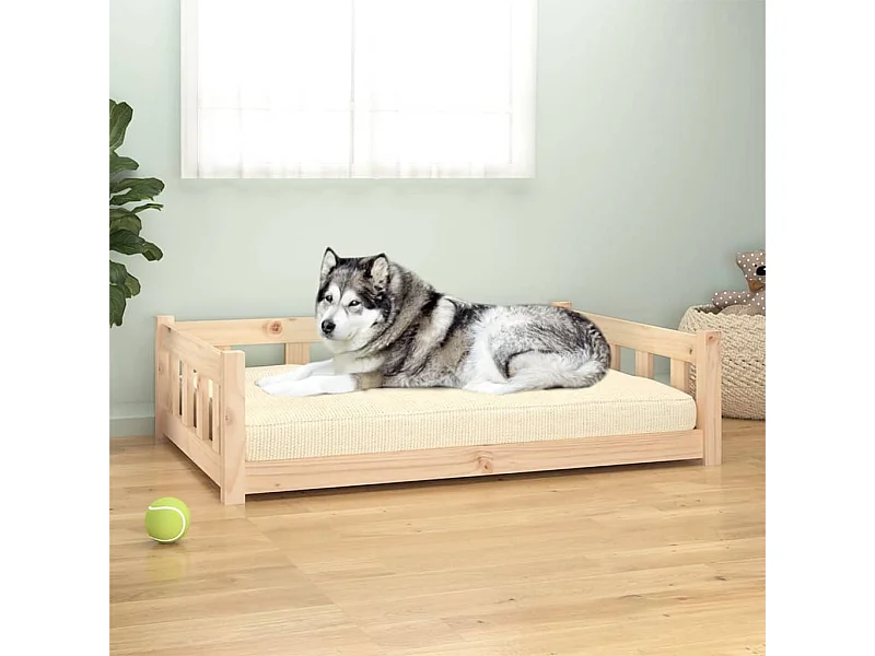 Cama para perros 105,5x75,5x28 cm Madera maciza de pino