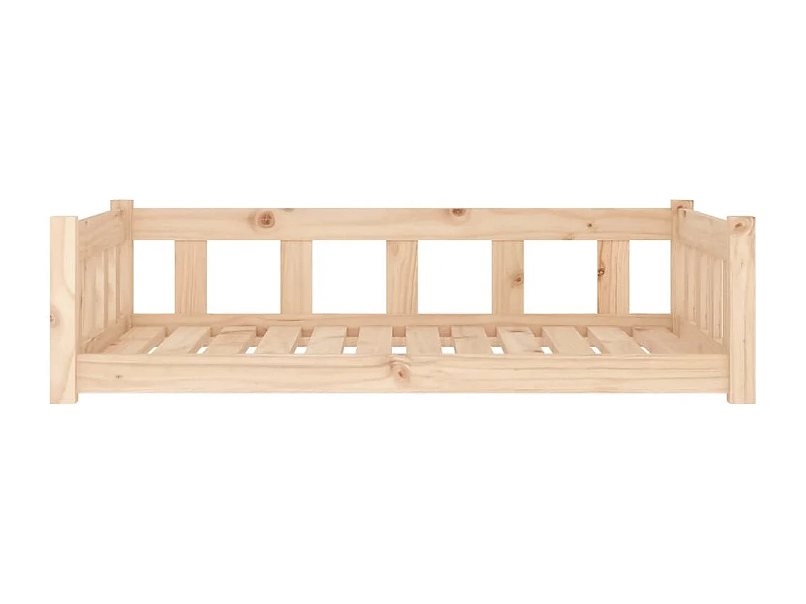Lit pour chien 105,5 x 75,5 x 28 cm Bois de pin massif