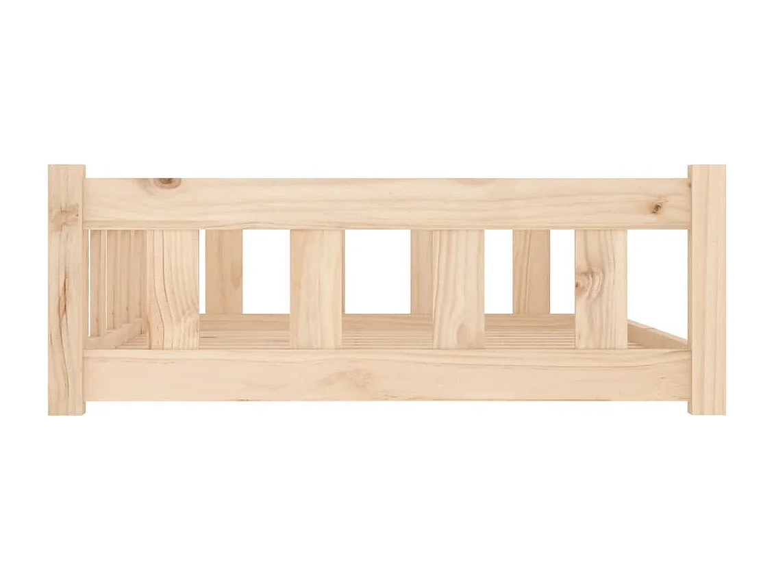 Lit pour chien 105,5 x 75,5 x 28 cm Bois de pin massif