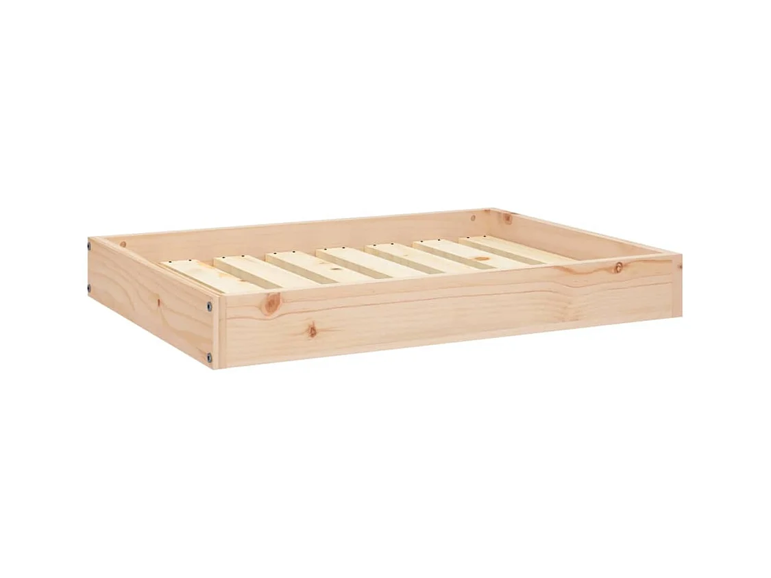 Cama para perros madera maciza de pino 71,5x49x9 cm