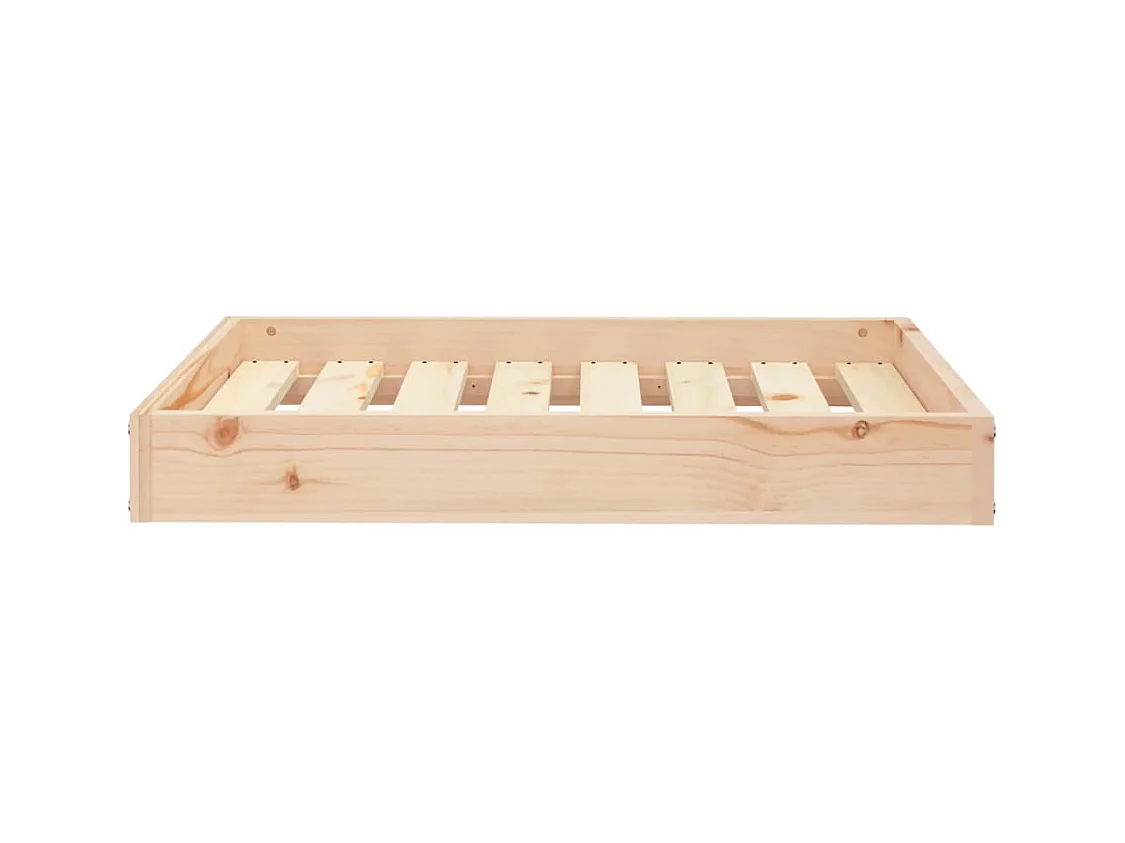 Cama para perros madera maciza de pino 71,5x49x9 cm
