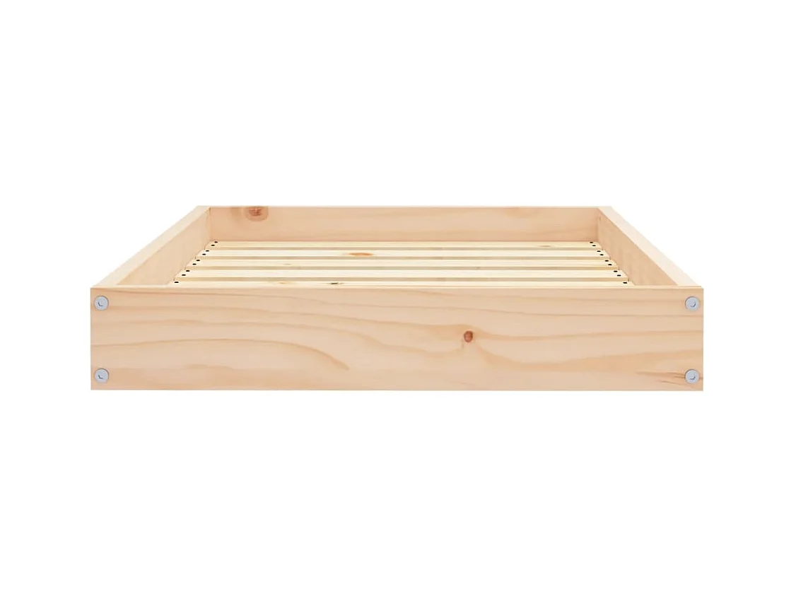Cama para perros madera maciza de pino 71,5x49x9 cm