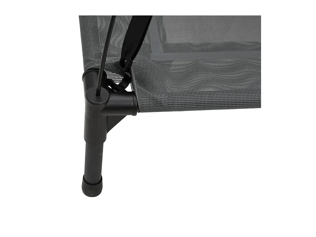 Lit pour chien avec auvent anthracite tissu Oxford et acier