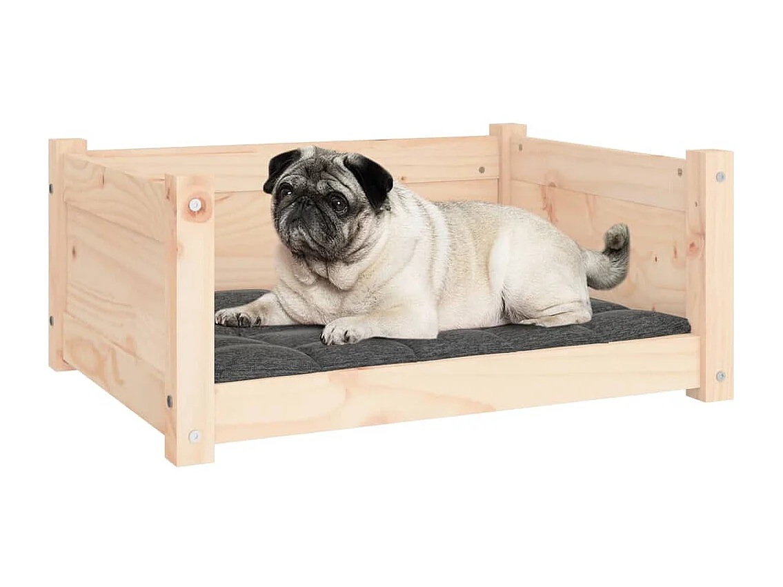 Lit pour chien 65,5 x 50,5 x 28 cm Bois de pin massif