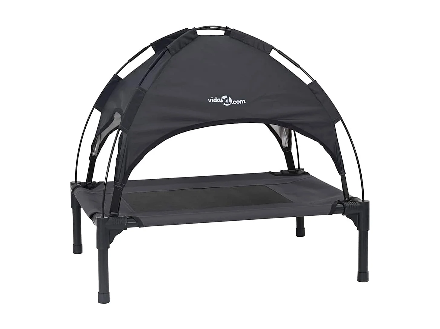 Lit pour Chien Noir m Acier