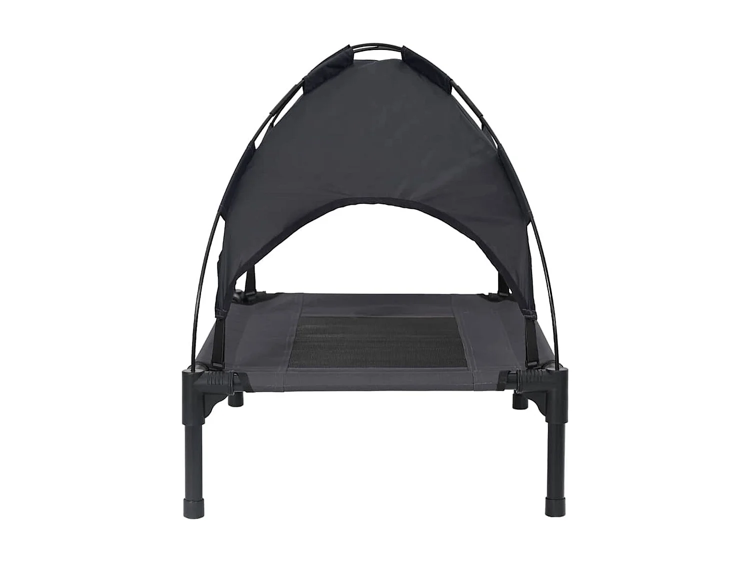 Lit pour Chien Noir m Acier