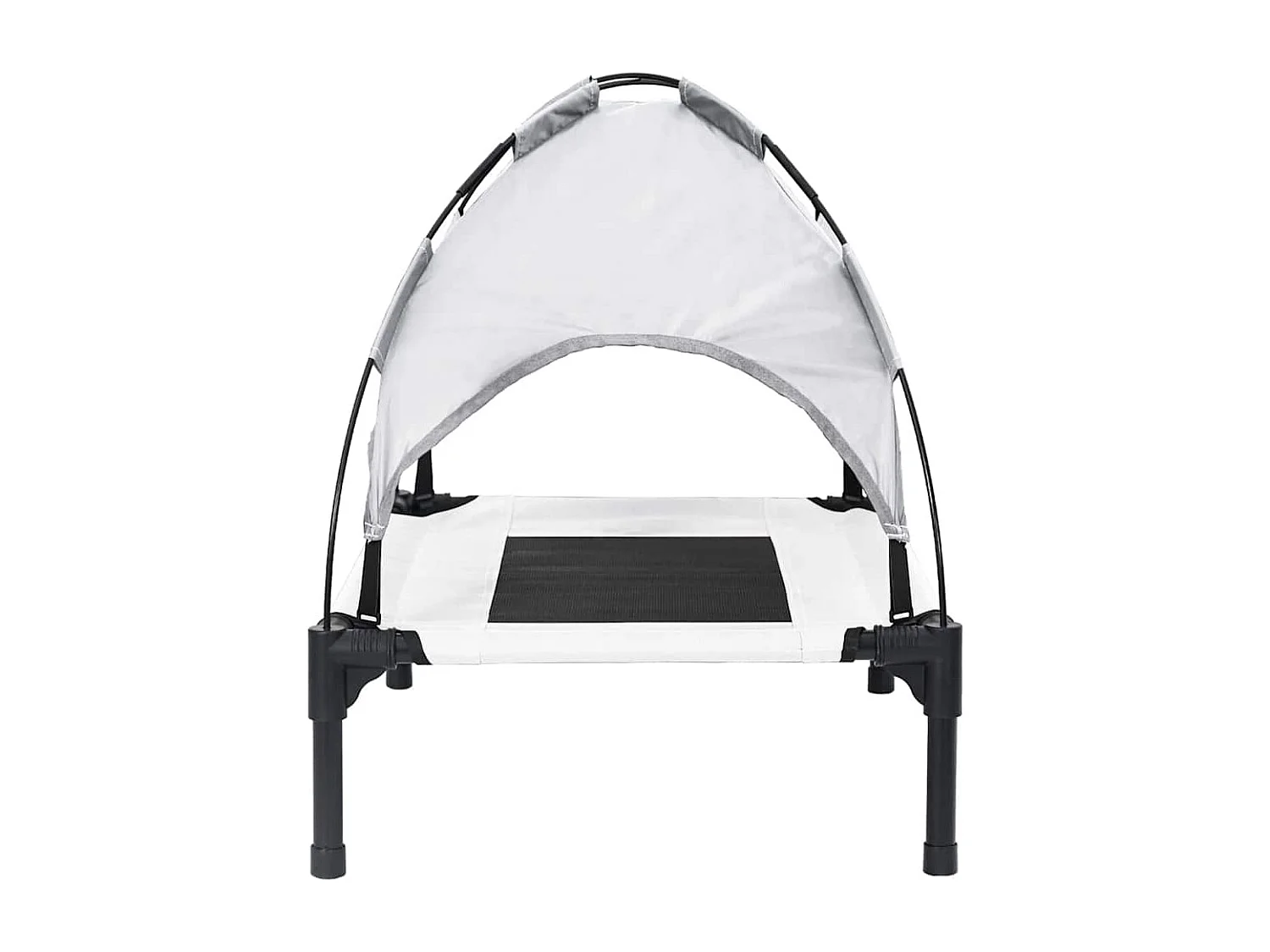 Lit pour Chien Gris argenté m Acier