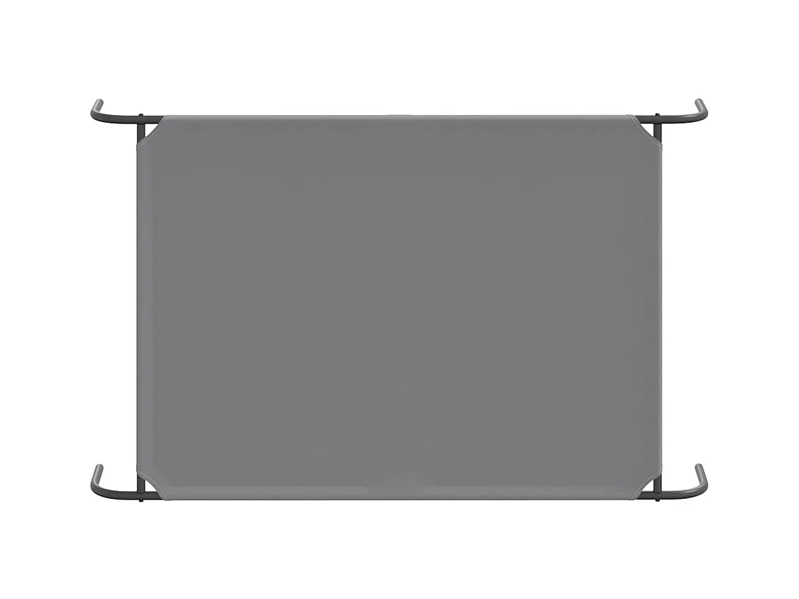Cama para cães elevada 130x80x20cm tecido oxford e aço cinzento