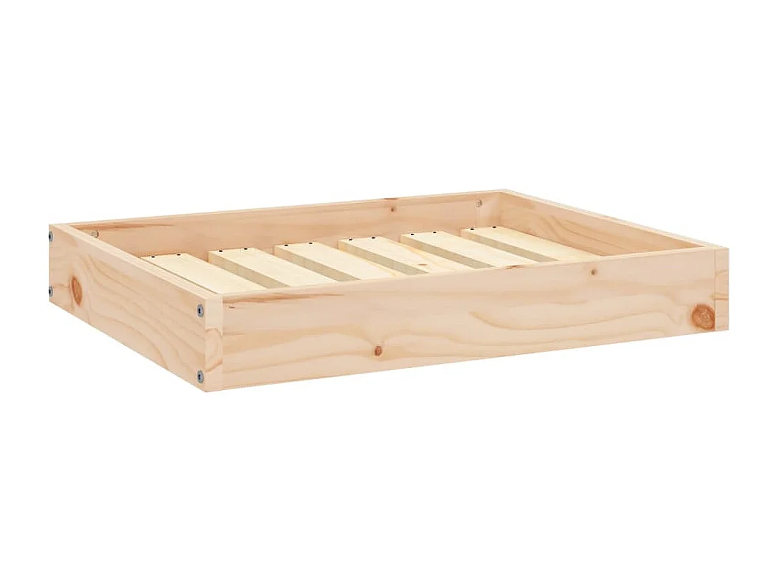 Lit pour chien 61,5x49x9 cm Bois de pin solide