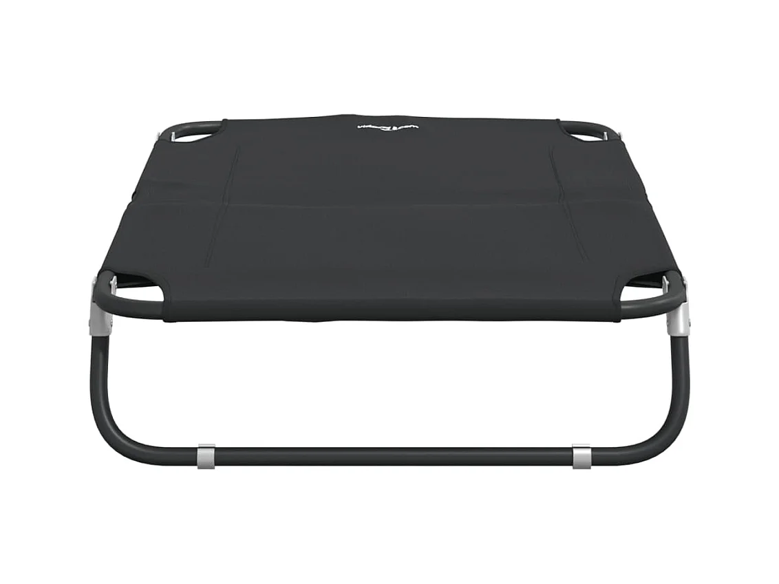 Cama para perros plegable tela oxford y acero gris antracita