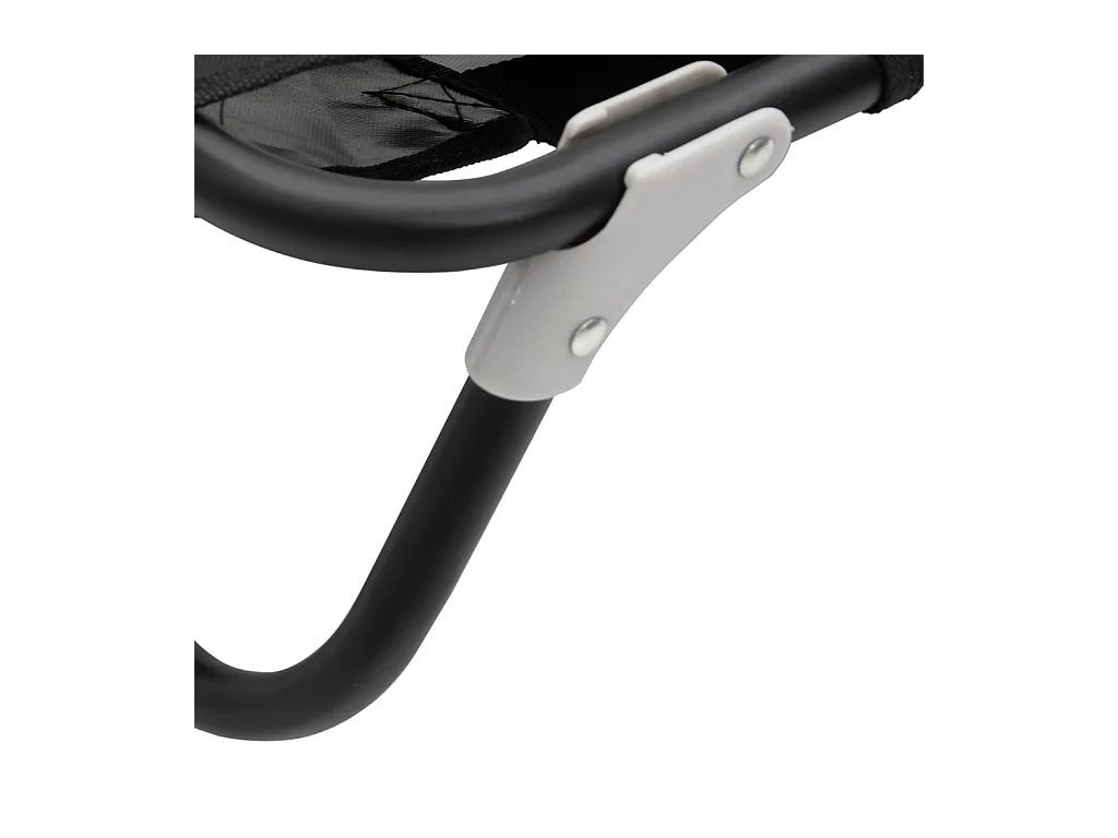 Cama para perros plegable tela oxford y acero gris antracita