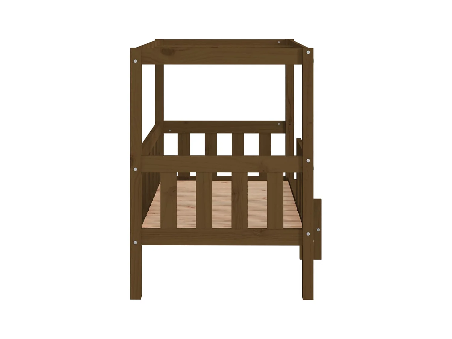 Cama para cães 95,5x73,5x90 cm pinho maciço castanho mel