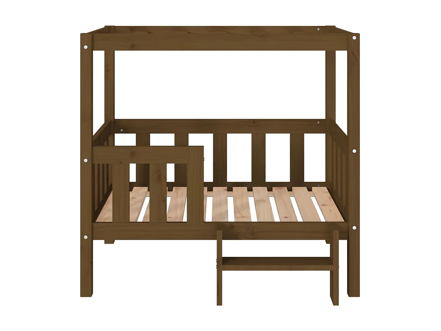 Lit pour chien Marron miel 95,5x73,5x90 cm Bois de pin solide