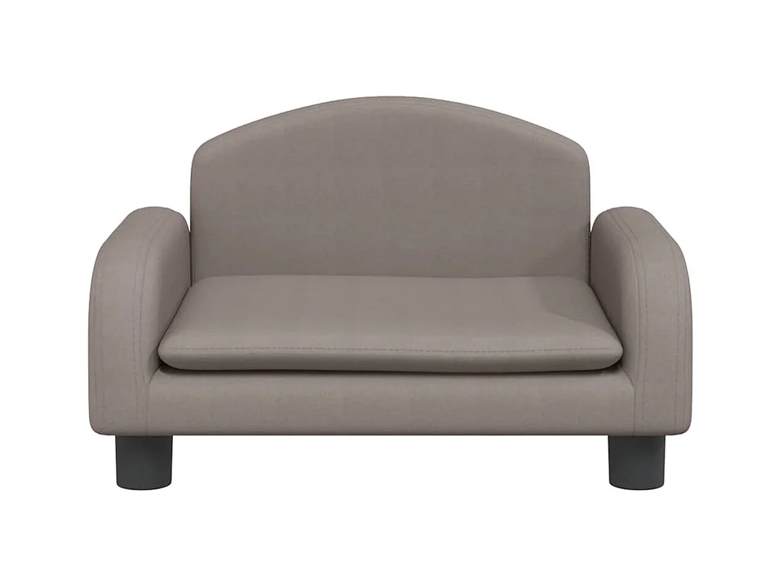 Cama para perros de tela gris taupe 50x40x30 cm