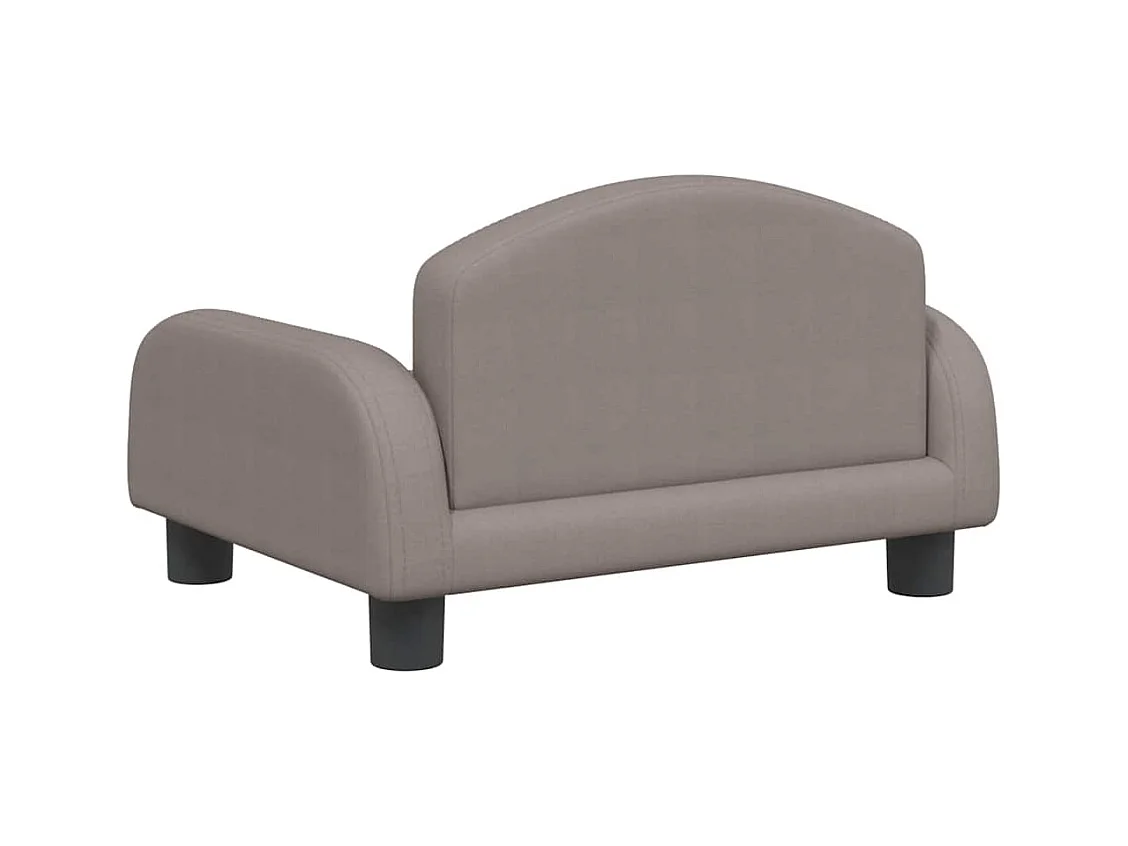 Cama para perros de tela gris taupe 50x40x30 cm