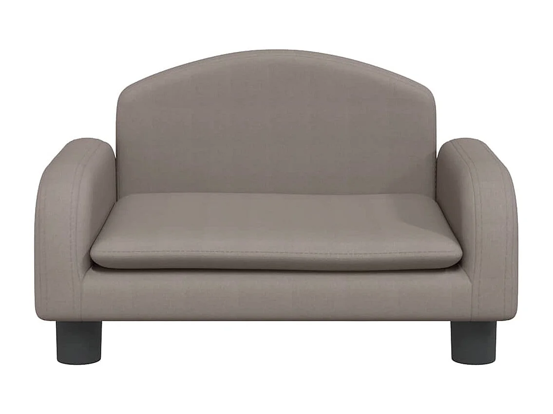 Cama para perros de tela gris taupe 50x40x30 cm