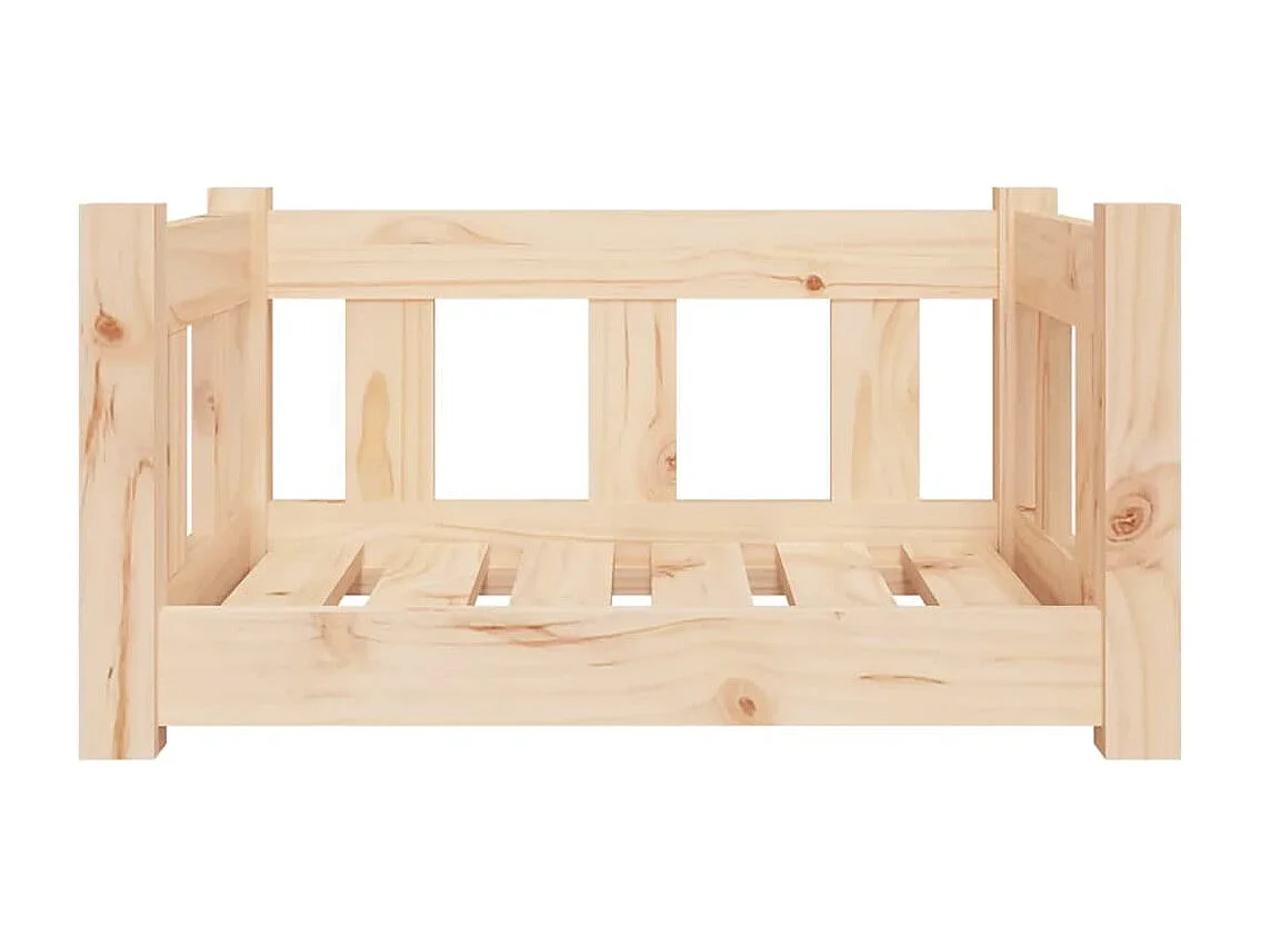 Lit pour chien 55,5x45,5x28 cm bois de pin solide