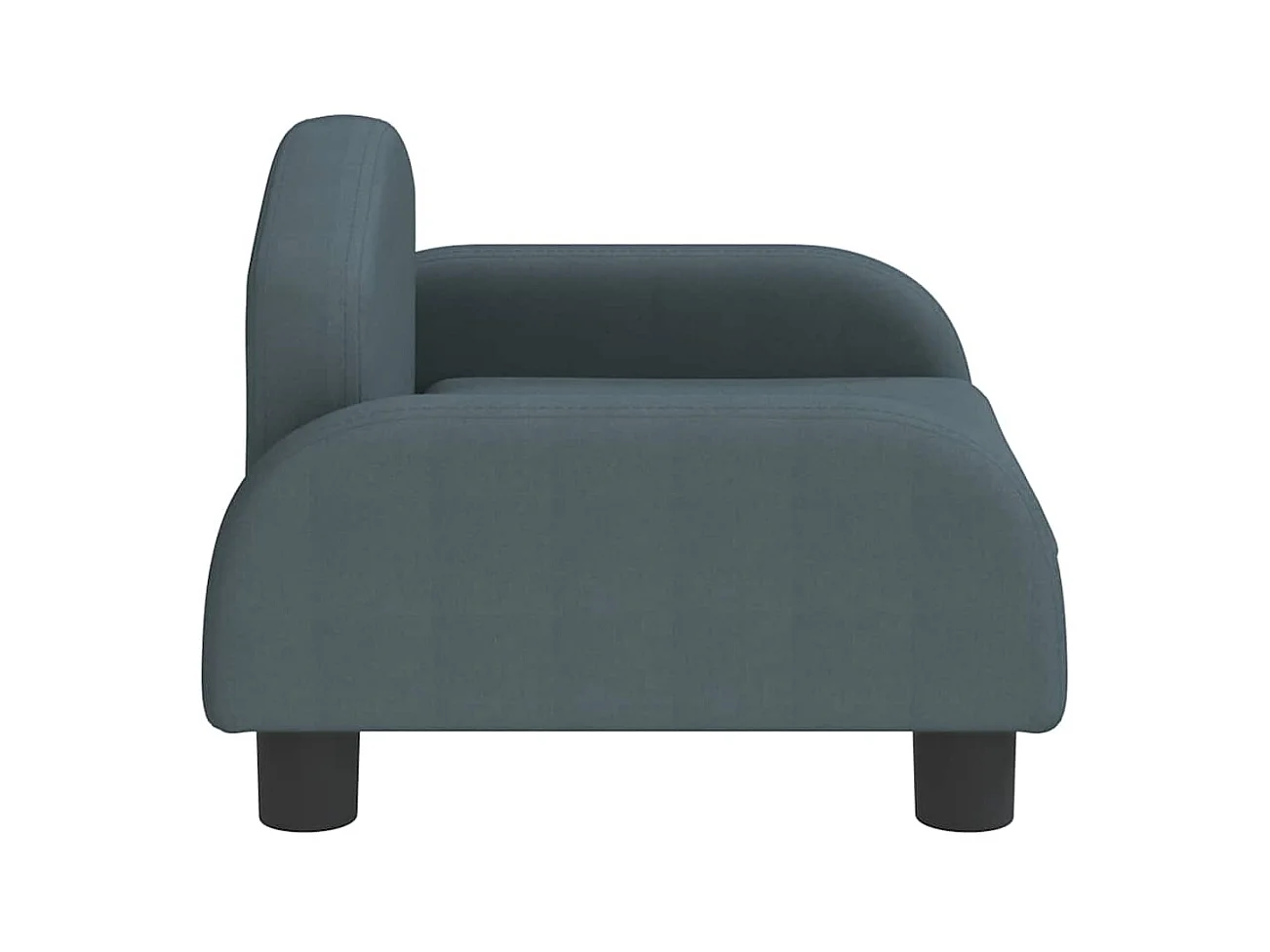 Cama para perros de tela gris oscuro 50x40x30 cm