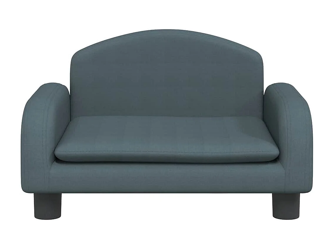 Lit pour chien gris foncé 50x40x30 cm tissu