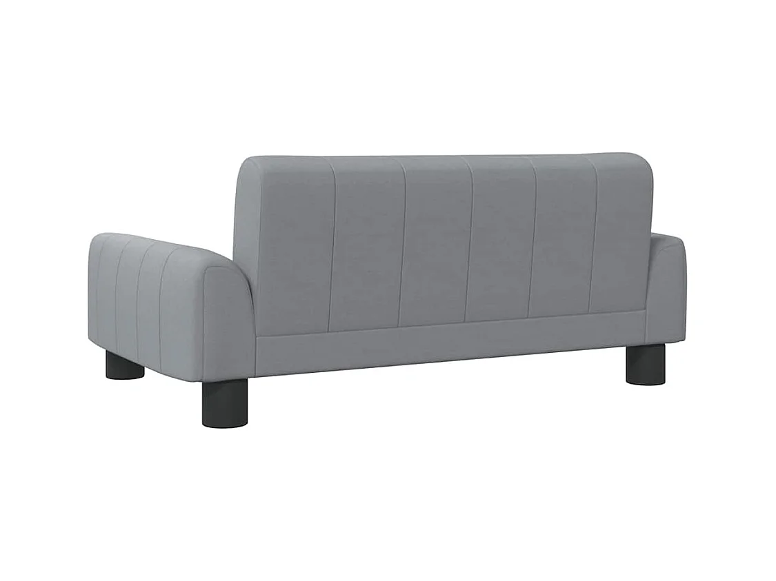 Cama para perros de tela gris claro 70x45x30 cm