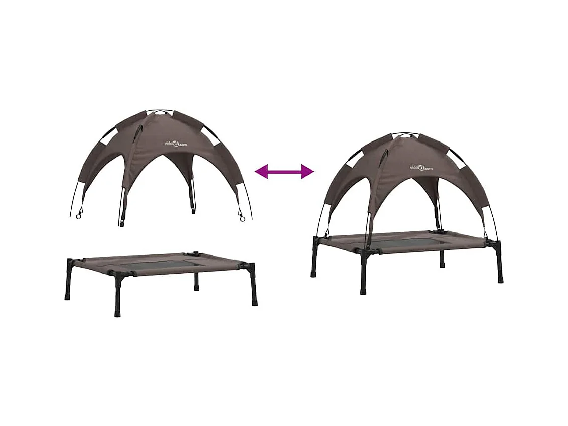 Cama para perro Marrón s Acero