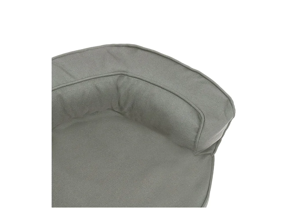 Colchón para cama de perro ergonómico aspecto lino gris 60x42cm
