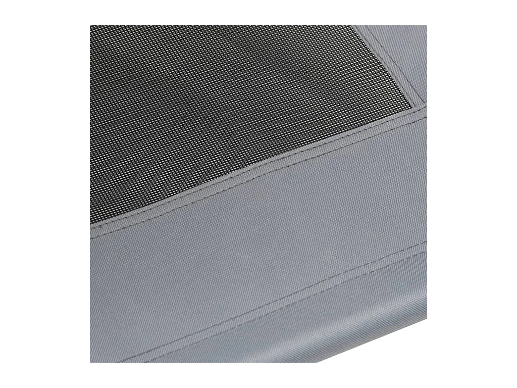 Cama para cães com toldo tecido oxford e aço antracite